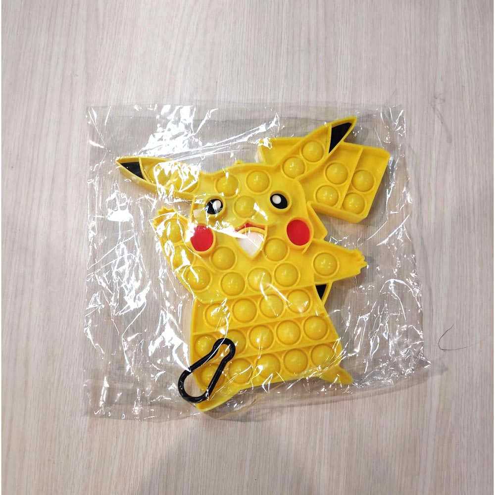 GIJ - FoxMind Mainan Pokemon Pop It Fidget Toys Stress Pikachu