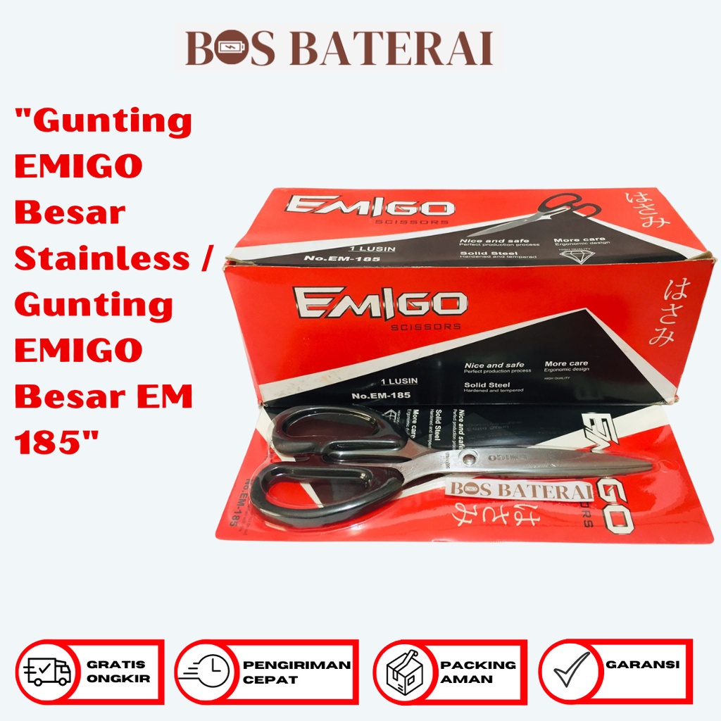 

Gunting EMIGO Besar Stainless / Gunting EMIGO Besar EM 185