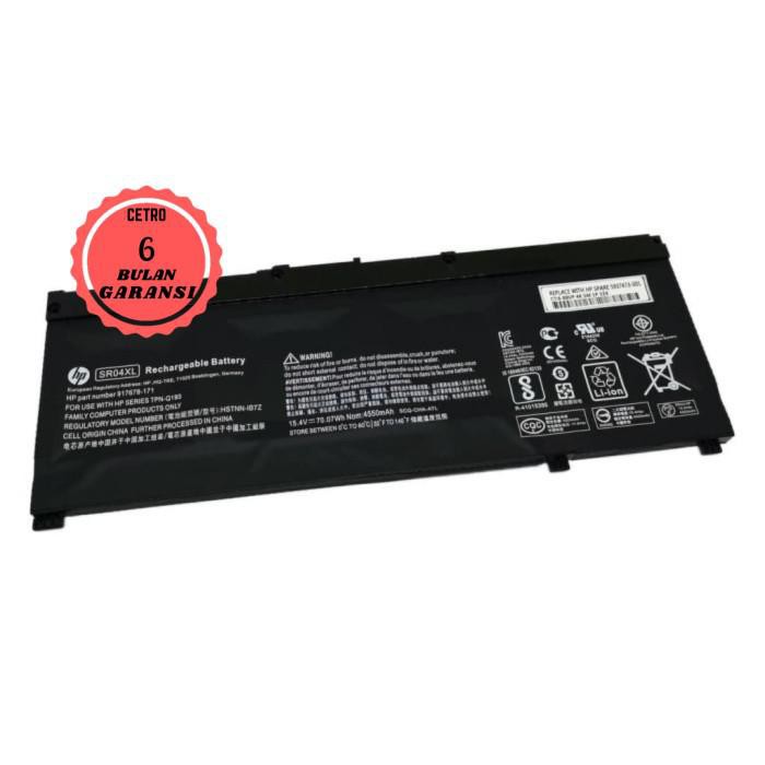 Baterai Hp Omen 15 15-Ce 15-Cb 15-Cb014Ur Sr04Xl Hstnn-Db7W Bergaransi