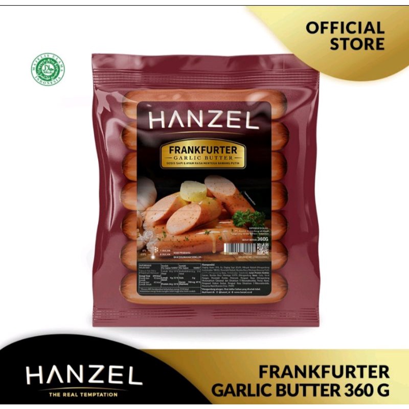 

hanzel frankfurter garlic butter 360 g