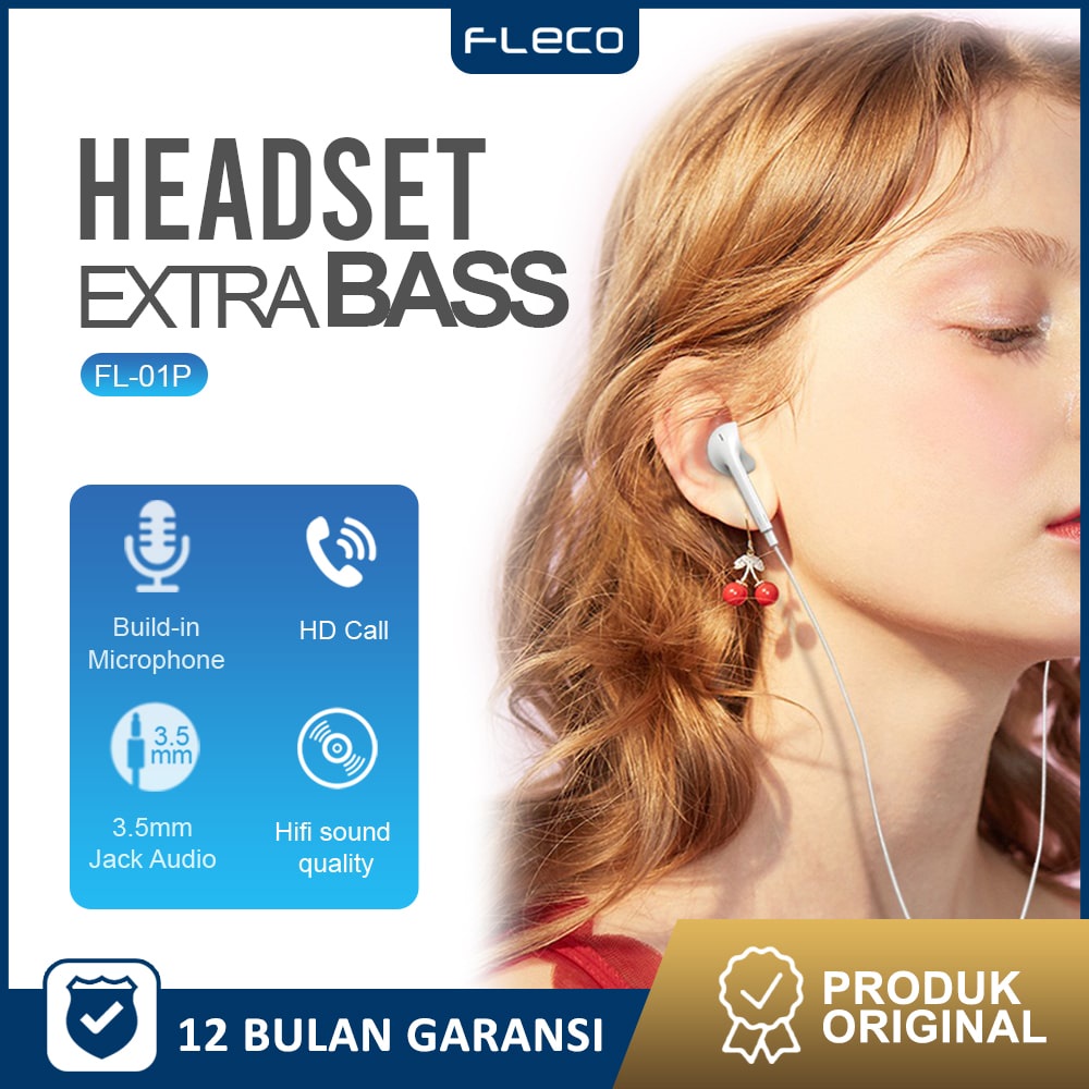 Handsfree/ Headset / Earphone / EarPods Universal FL-01P FLECO