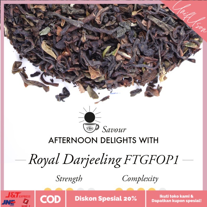 

⭐COD⭐ TWG Tea ǀ Royal Darjeeling FTGFOP1, Cotton Teabag