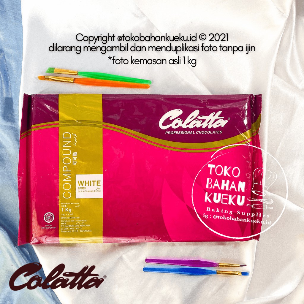 

COLATTA White Chocolate Compund Cokelat Coklat Putih 200 gr REPACK