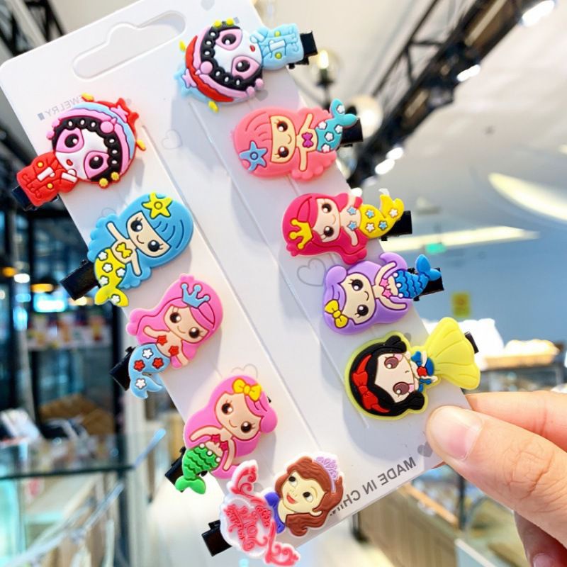 J03 - JEDAI PONI JEPITAN RAMBUT MOTIF KARAKTER KARTUN ISI 10 PCS | JEPITAN ANAK MOTIF LUCU - BD