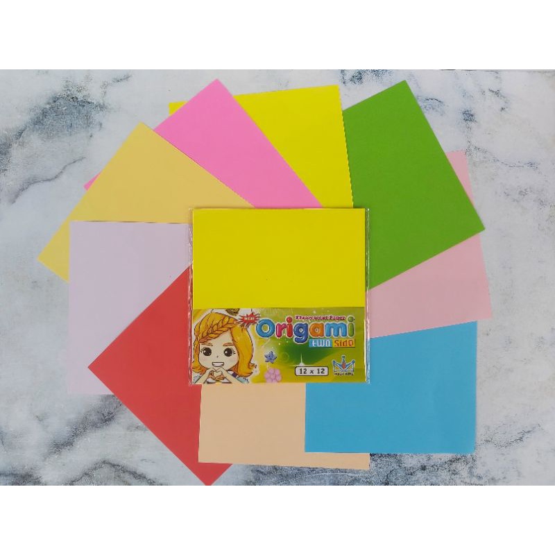 

(ISI 20 LEMBAR) KERTAS ORIGAMI DUA SISI | KERTAS LIPAT KERAJINAN TANGAN | DIY