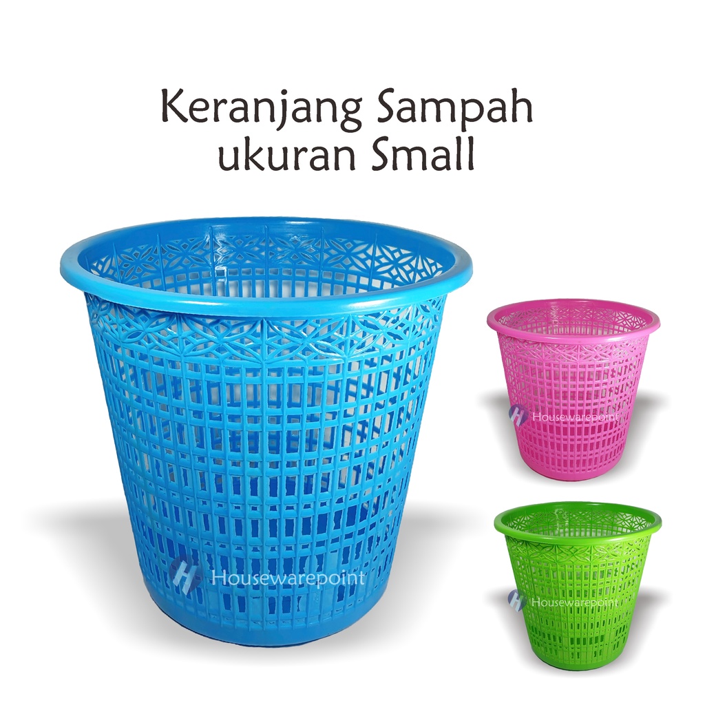 3 pcs keranjang plastik sampah/ Keranjang plastik  (KERANJANG SAMPAH MULTIPLAS SMALL)