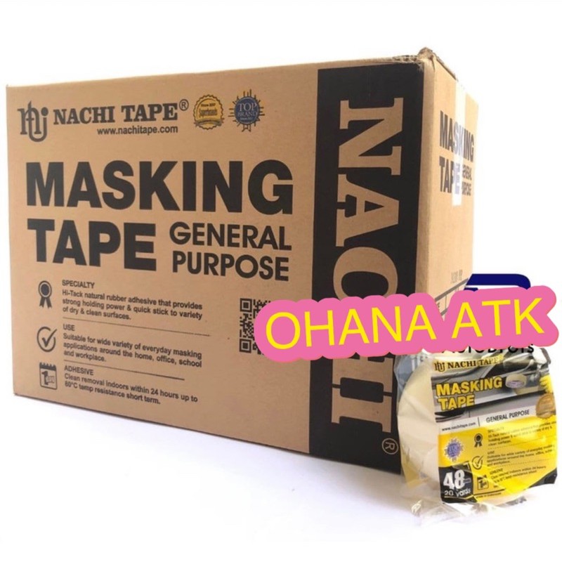 

Masking Tape Nachi Isolasi Kertas 2 Inch (48mm) x 20 yard