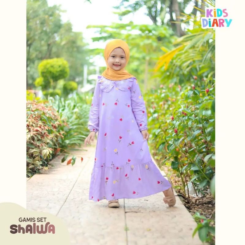 GAMIS SHALWA SET HIJAB KIDS DAIRY