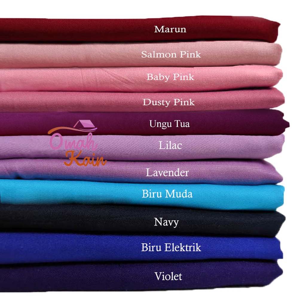 KAIN RAYON TWILL VISCOSE (100% rayon, jatuh, adem, tebal, lembut dan tidak berbulu) #omah kain