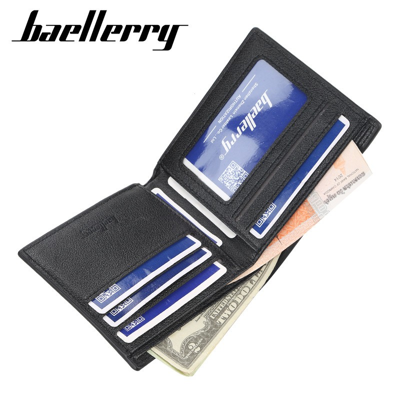 BAELLERRY D1836 Dompet Pria Bahan Kulit PU Leather Premium WATCHKITE WKOS