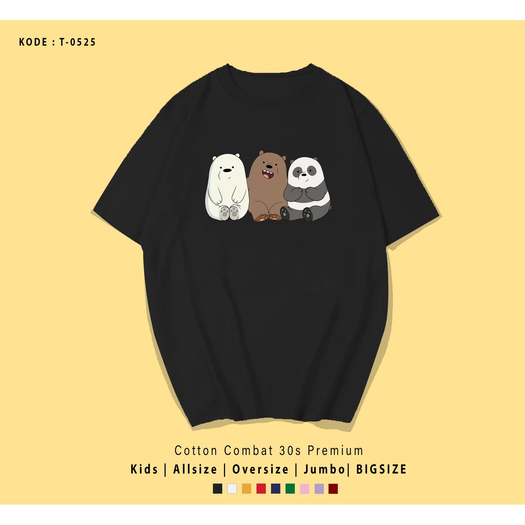 KAOS WE BEAR SIT TOGETHER UNISEX / KAOS COUPLE / KADO UNIK / T-SHIRT CUSTOM / TUMBLR TEE