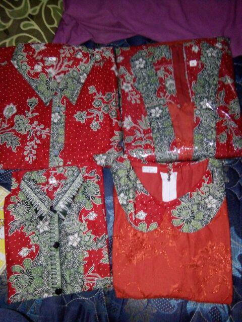 Restok Sarimbit Batik Couple Kd Melati Warna Seragam Batik Keluarga Batik Modern Gamis Batik Anak