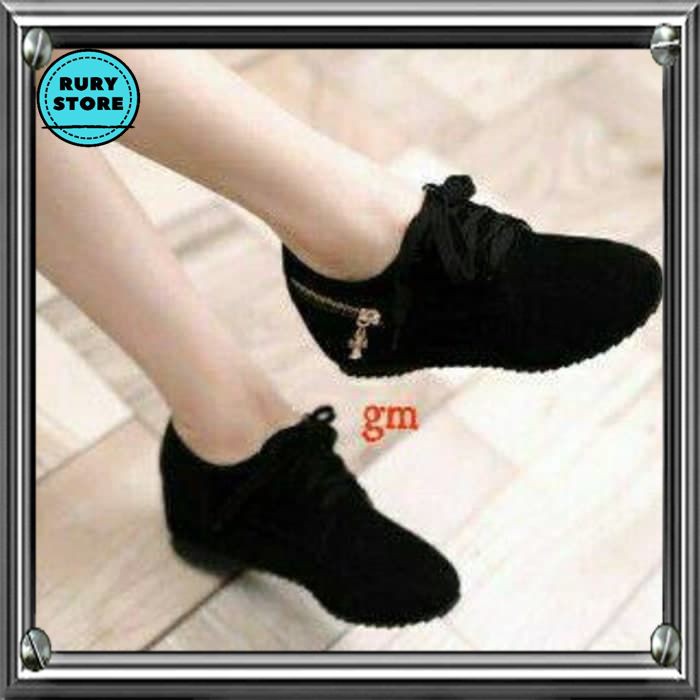 Sepatu Wanita Flat Boots MOZZA Sepatu Boot wanita