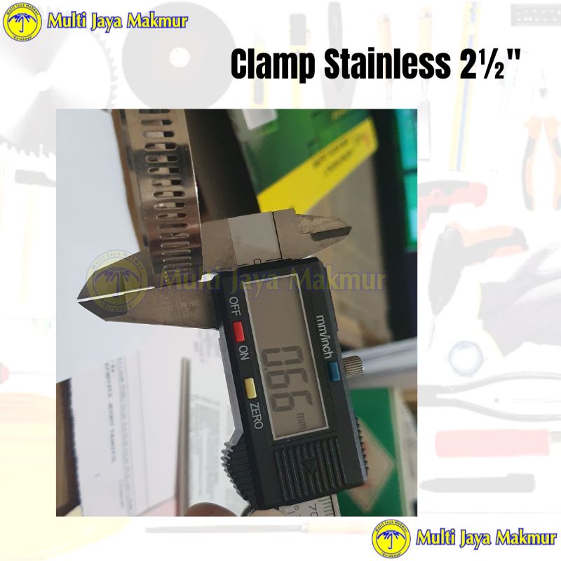 Klem Penjepit Selang/ Clamp Hose 2½&quot; Stainless Steel/ Klem murah serbaguna