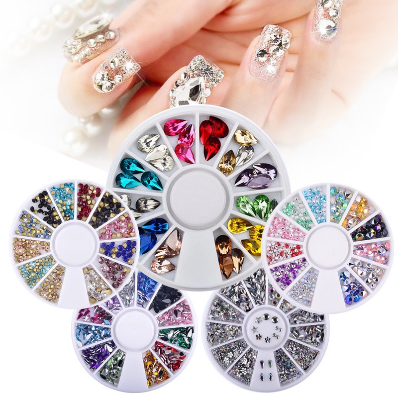 【 COD 】Nail Whell Nail Art/ Hiasan Kuku 3d Nail Art Diamond / Aksesoris Nail Art 3d Diamond