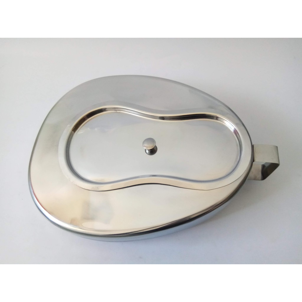 Tempat bab pispot Bedpan Stainless steel