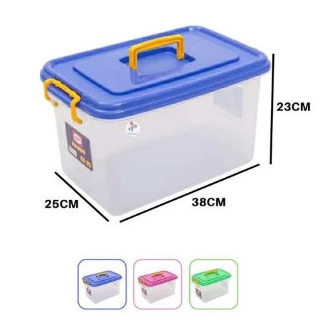 Wadah Ciontainer Box Shinpo 15 SIP 133 - 2 Plastik + Handle / Wadah Kontainer Makanan / Pakaian