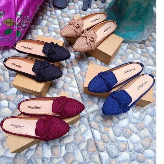 Bagus Dipakai.. Sepatu slop wanita /sepatu rajut /slop rajut /slop wanita / sepatu slop rajut