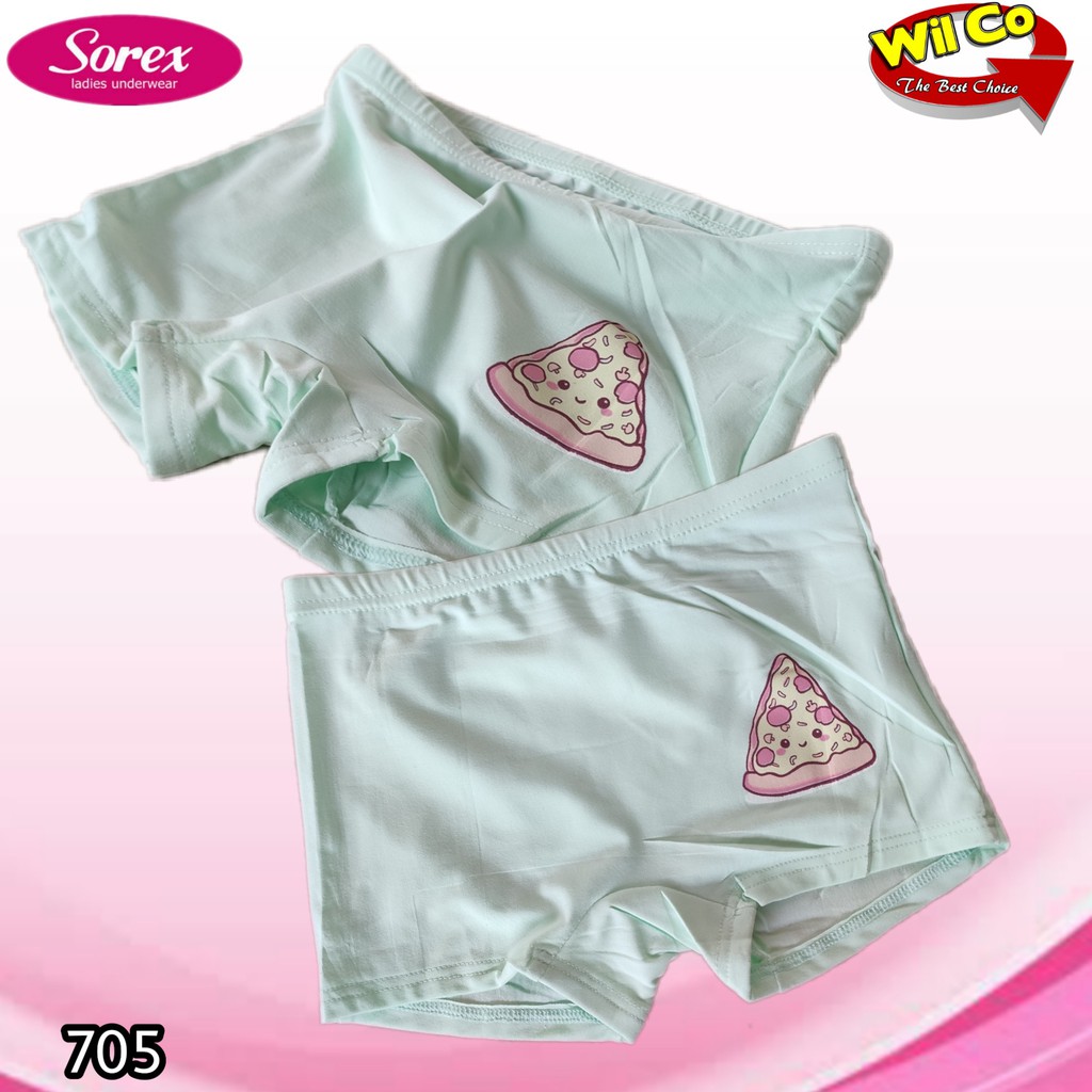 K705T - (HARGA PER 3 PCS) CELANA DALAM BOXER ANAK WANITA SOREX SIZE M - L - XL