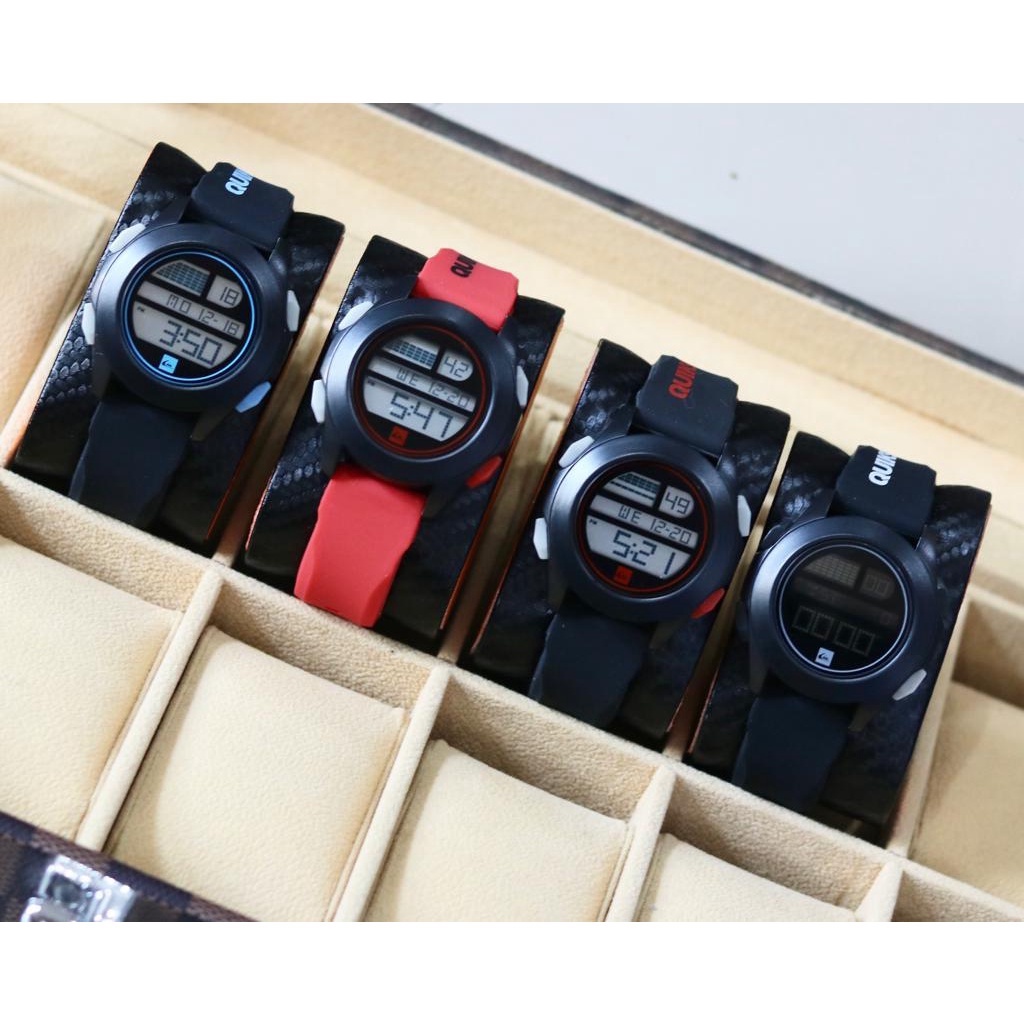 jam tangan quiksilver digital tali rubber fashion pria