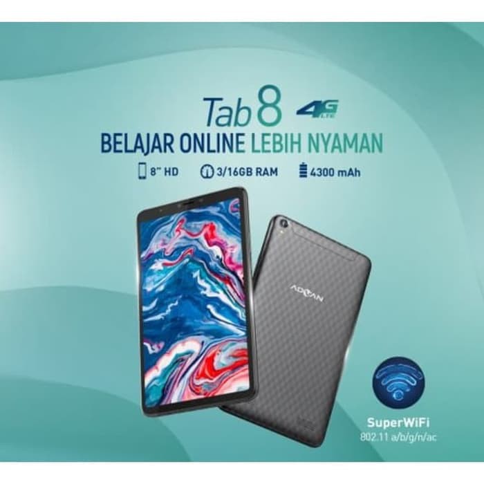 Advan Tab 8 3/16Gb Tab8 Garansi Resmi