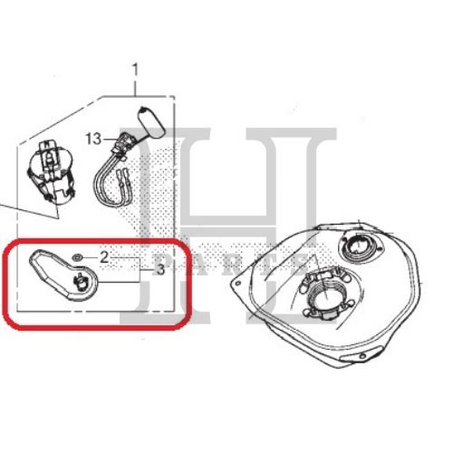 FILTER SARINGAN BENSIN PAMPERS FUEL PUMP SET BEAT K1A GENIO K0J SCOOPY K2F VARIO 160 K2S 16707-K0J-N01 ASLI ORIGINAL AHM HGP HONDA