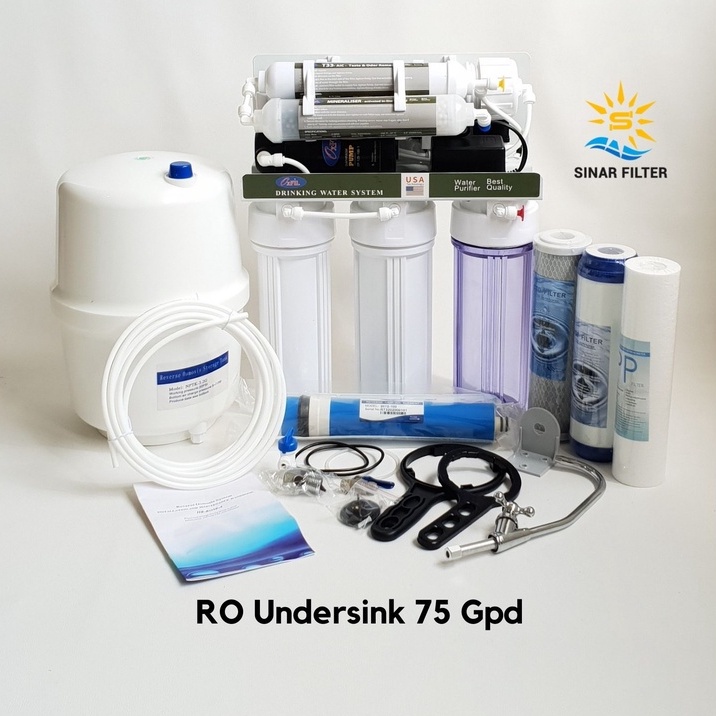 Mesin RO Reverse Osmosis / RO undersink / Filter Air Langsung Minum/