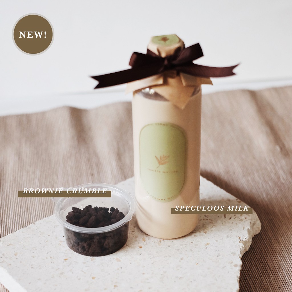 

Speculoos Milk With Brownie Crumble