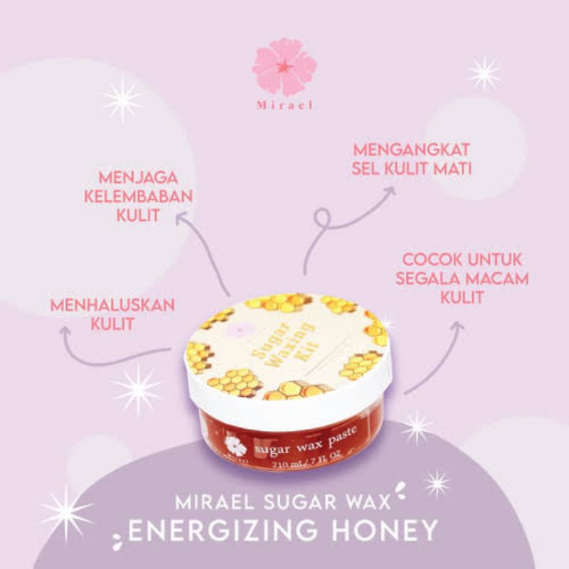 MIRAEL Sugar Waxing Kit  210ML  Strawberry/Honey/Greentea/Passion Fruit 210ML