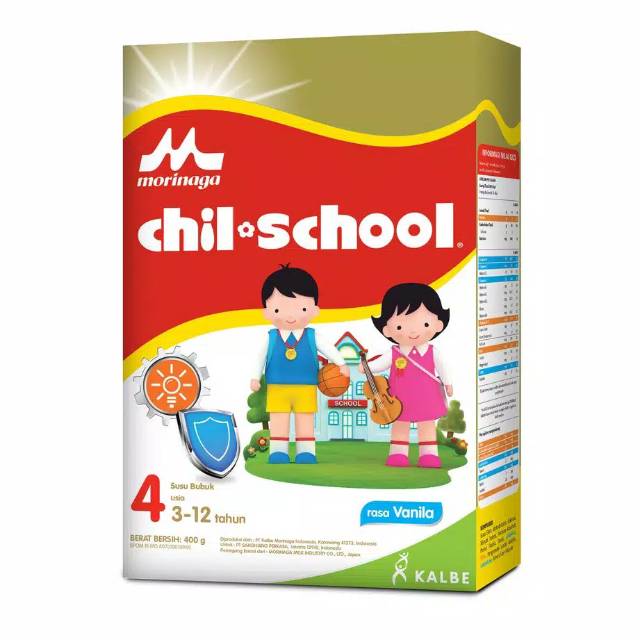 Morinaga ChilSchool Reguler 400 gram (Vanila,Madu) / Susu ChilSchool Gold 400gr Tahap 4