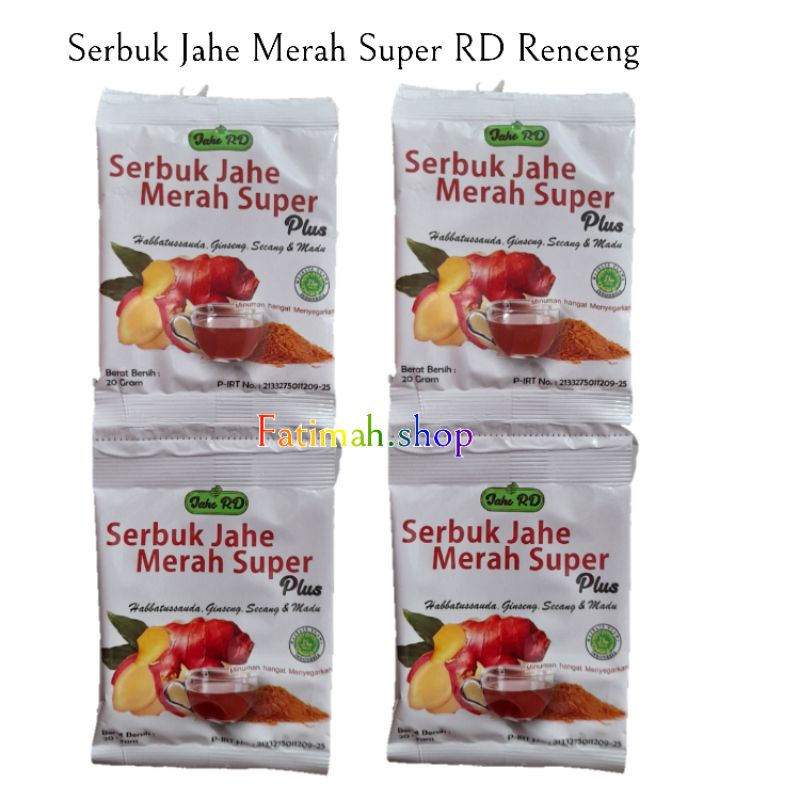 

Serbuk Jahe Merah RD 2 Renceng isi 20sachet