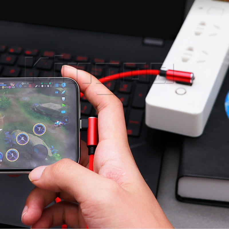 KABEL DATA GAMING KABEL LIGHTNING TYPE C /Micro USB DATA COLOKAN L 3A FAST CHARGING