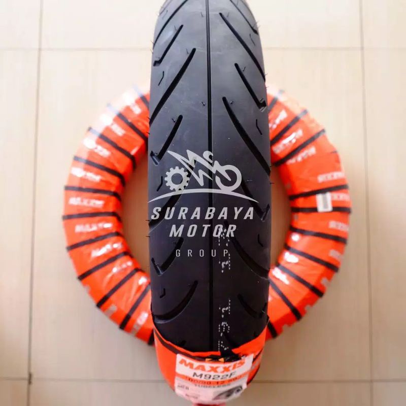 Ban Tubeless Maxxis 100/90-12 Scoopy Ring 12 Original M922F Matic Sepeda Motor Dual Compound Soft