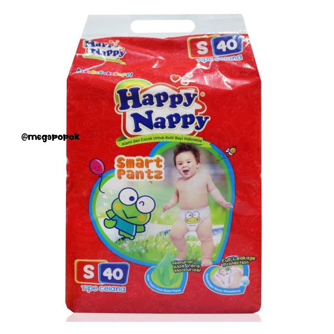 Happy Nappy Smart Pantz NBS40/S40/M34/L30/XL26 /megapopok