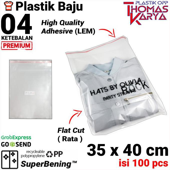 

Buruan Serbu] 35X40 Cm Plastik Opp Tebal (Lem) | Plastik Kemeja | Plastik Baju Besar