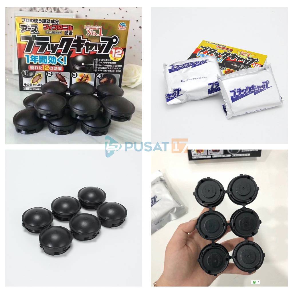 JT - OBAT PEMBERSIH KECOA BLACK CAP ORIGINAL JAPAN AMPUH OBAT RACUN KECOA JEPANG TRAP COCKROACH