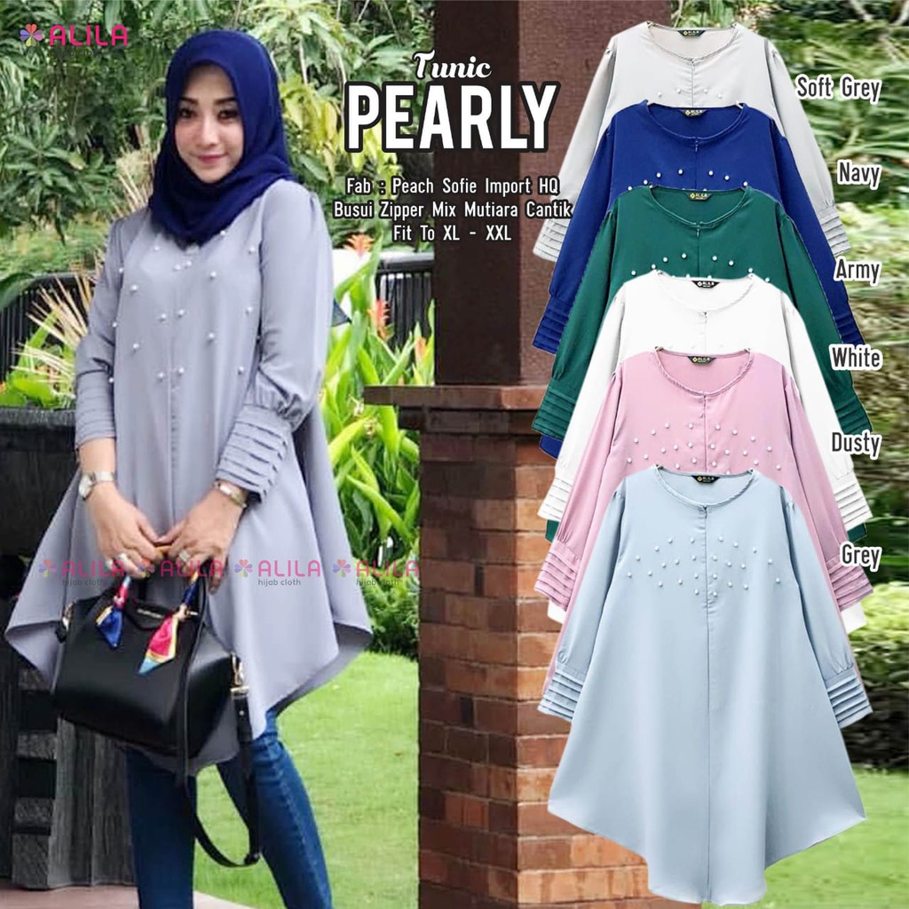 Tunik Pearly Peach Sofie Import Busui
