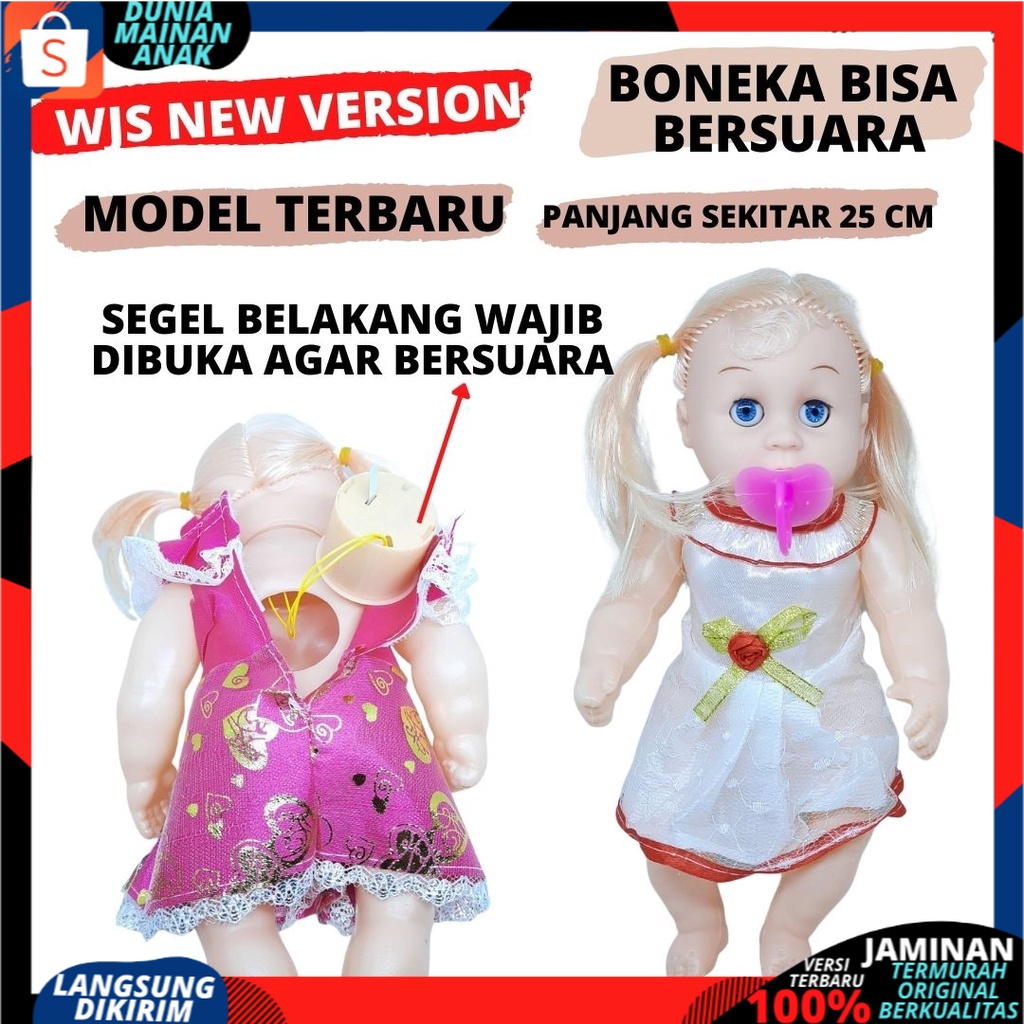 Mainan Anak Perempuan Boneka Bayi Baby Dot Bersuara Papa Mama Ketawa Menangis Kado Ulang Tahun Anak