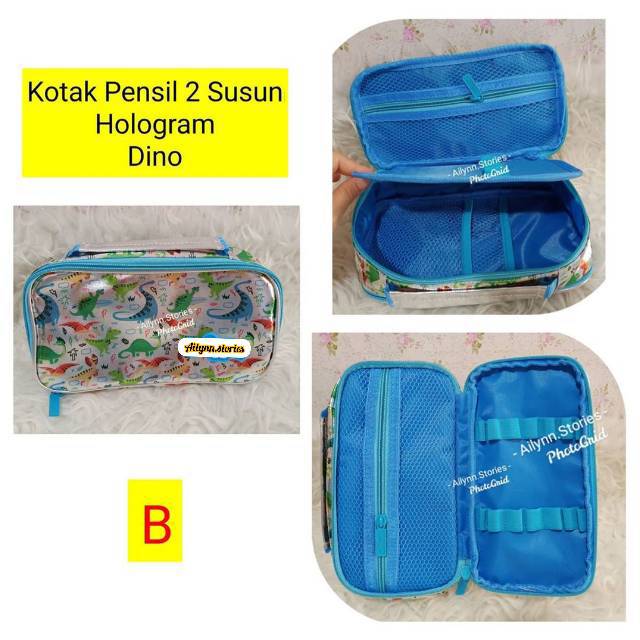 Kotak tempat pensil Hologram 2 Susun