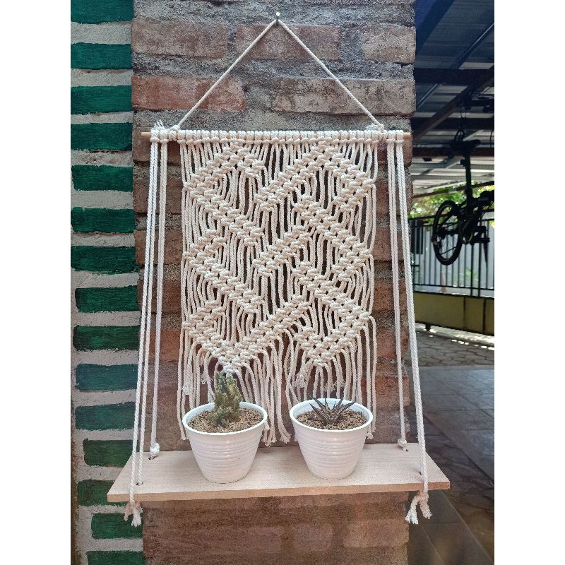 Gantungan Pot Macrame || Hiasan dinding macrame
