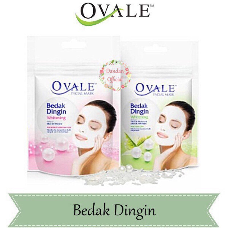 Ovale Bedak Dingin Whitening(Facial Mask) 30 Butir @0.5g