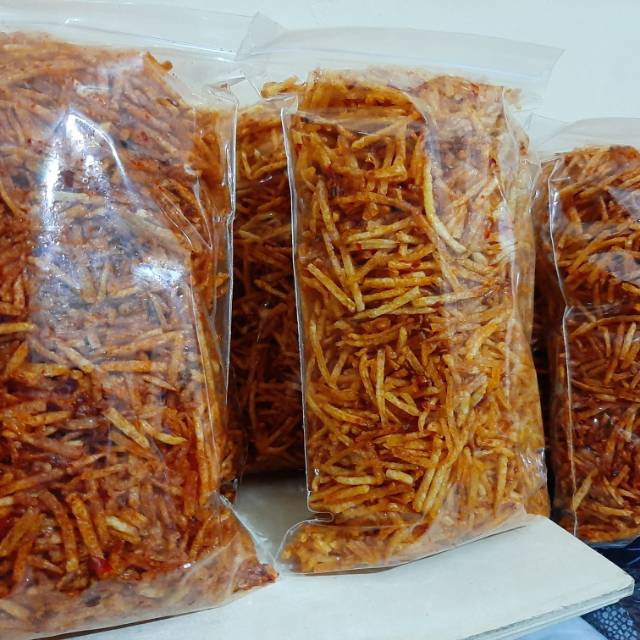 

Kentang Mustofa Pedas / Kentang Crispy Sambalado