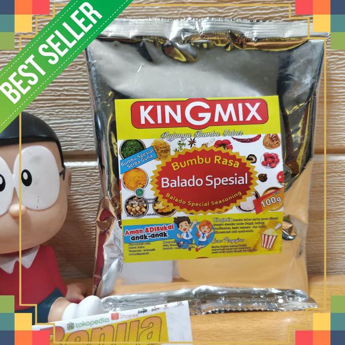 

SPECIAL!! Bumbu Tabur Rasa Balado Spesial Kingmix 100gr