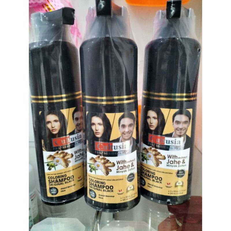 Shampoo Cultusia Black isi 160 ML/shampoo Penghitam Uban/Shampoo Cultusia penutup uban