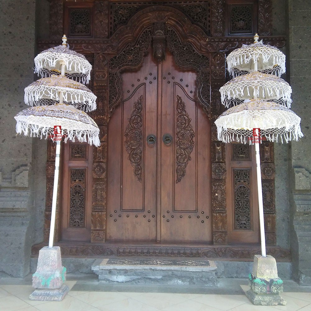 Dekorasi Payung Bali Tumpuk 3 -  Payung Dekorasi Bali Tingkat 3