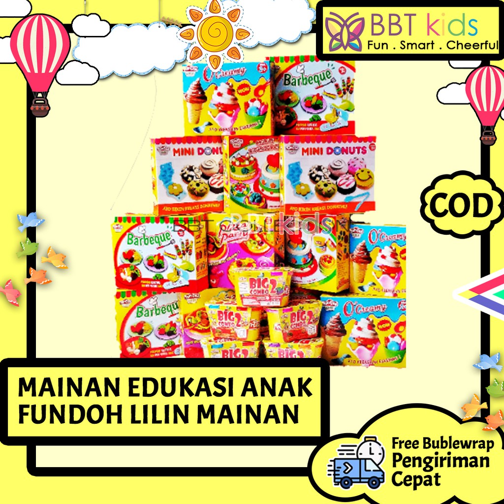 FUN DOH CAKE LILIN MAINAN EDUKASI ANAK PEREMPUAN GAME KREATIF