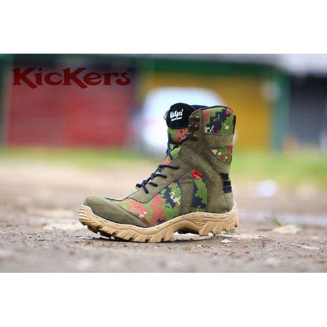 [ZL] Kickers Gorilaz safety Sepatu Boots Pria Murah Sepatu Semi Boots Sepatu Gunung Outdoor
