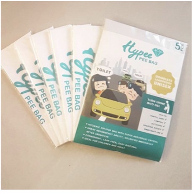 Hypee Bag Disposable Pee Bag - For Men Kantong Pipis Darurat untuk Pria (5 pcs)