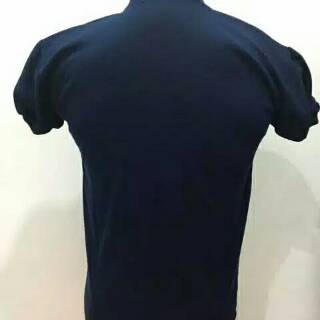  Kaos  kerah  tinggi  biru dongker kaos  polos  biru dongker 