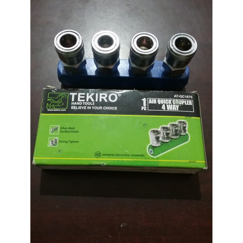 TEKIRO Nepel Selang Angin Cabang Empat - 4 Way Air Quick Coupler